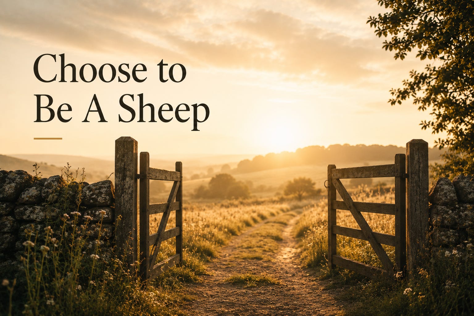 Choose to Be a Sheep