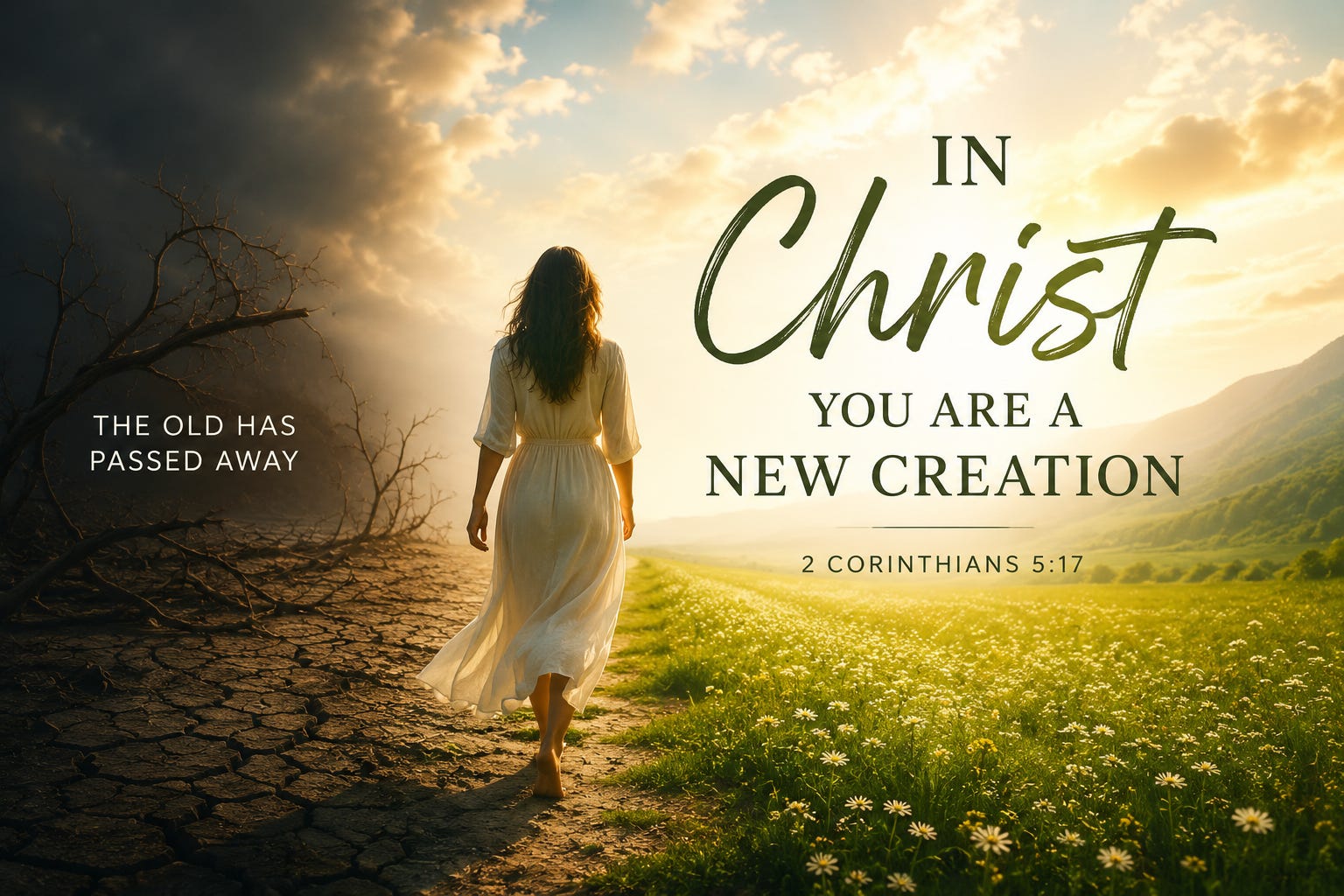 Christ didn't improve you - He recreated you.