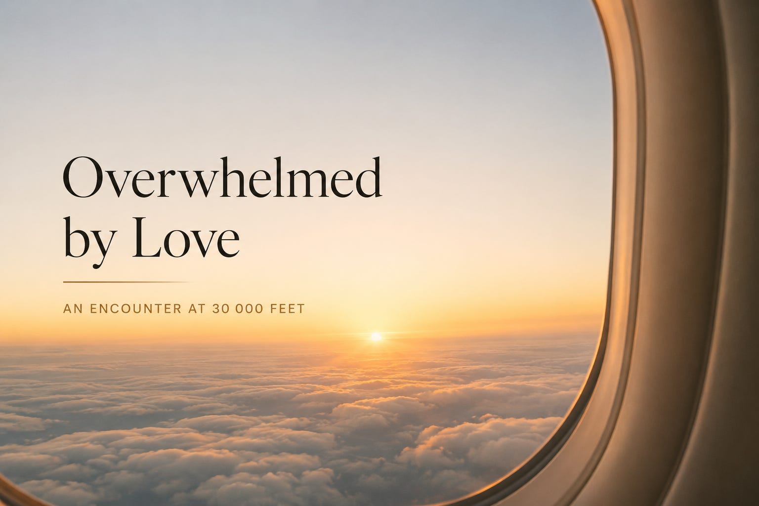 Overwhelmed by Love: An Encounter at 30,000 Feet