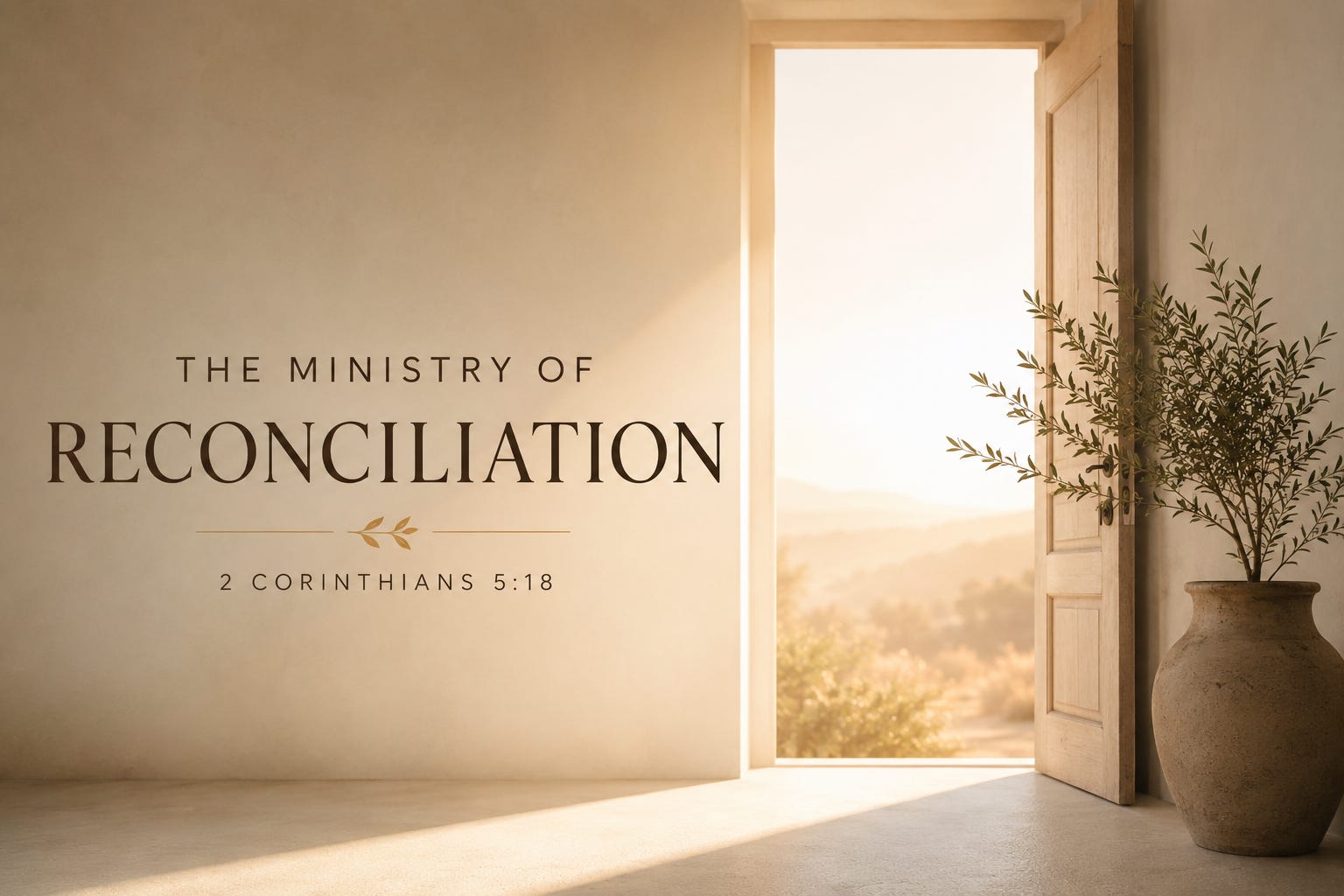 The Ministry of Reconciliation and the Love That Changes Everything